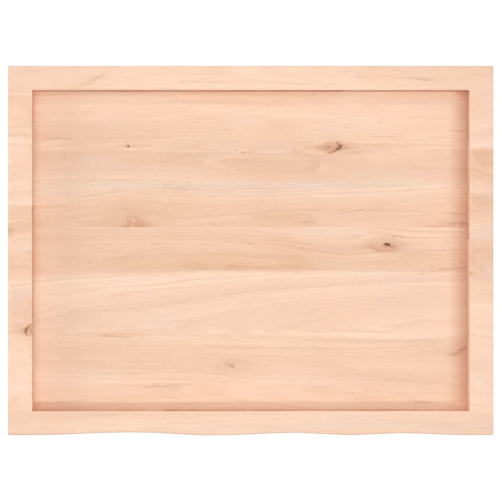vidaXL Poliță de perete, 80x60x(2-4) cm, lemn masiv de stejar netratat