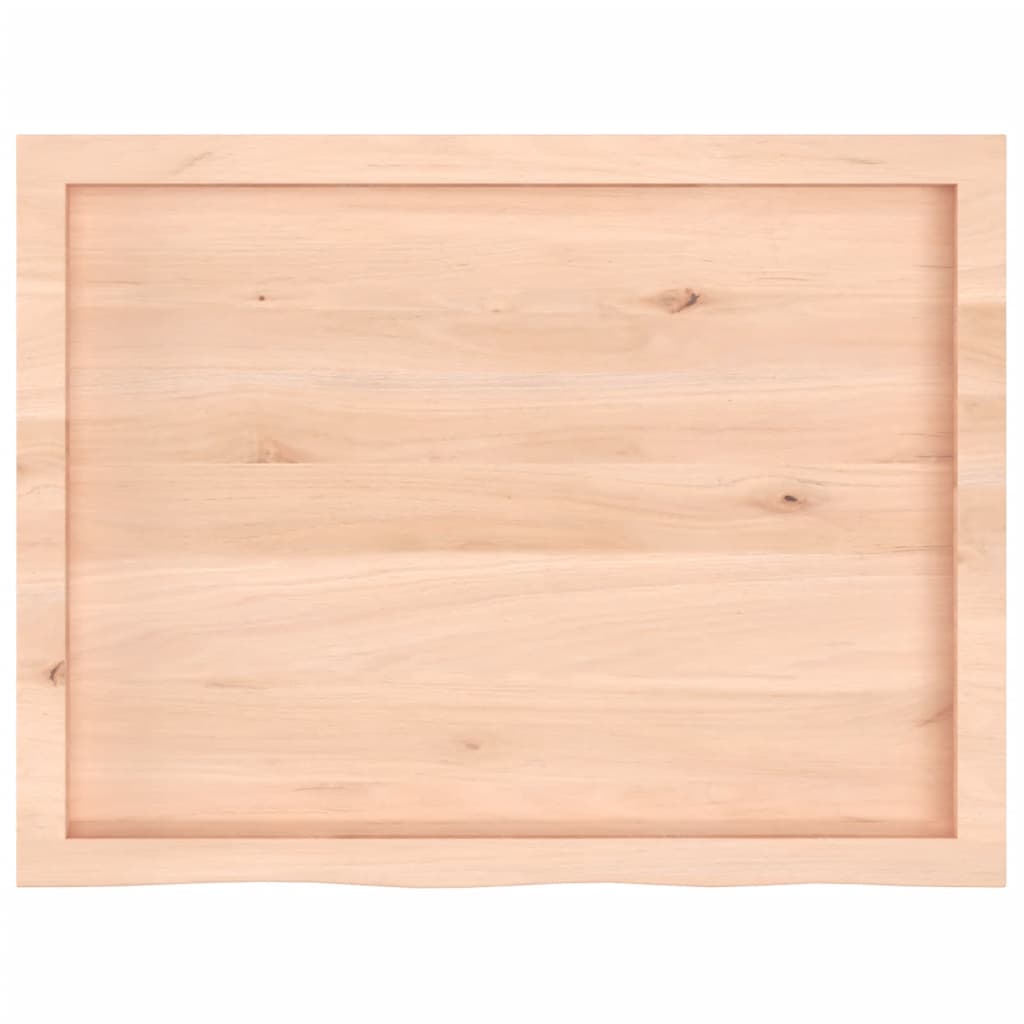 vidaXL Poliță de perete, 80x60x(2-6) cm, lemn masiv de stejar netratat