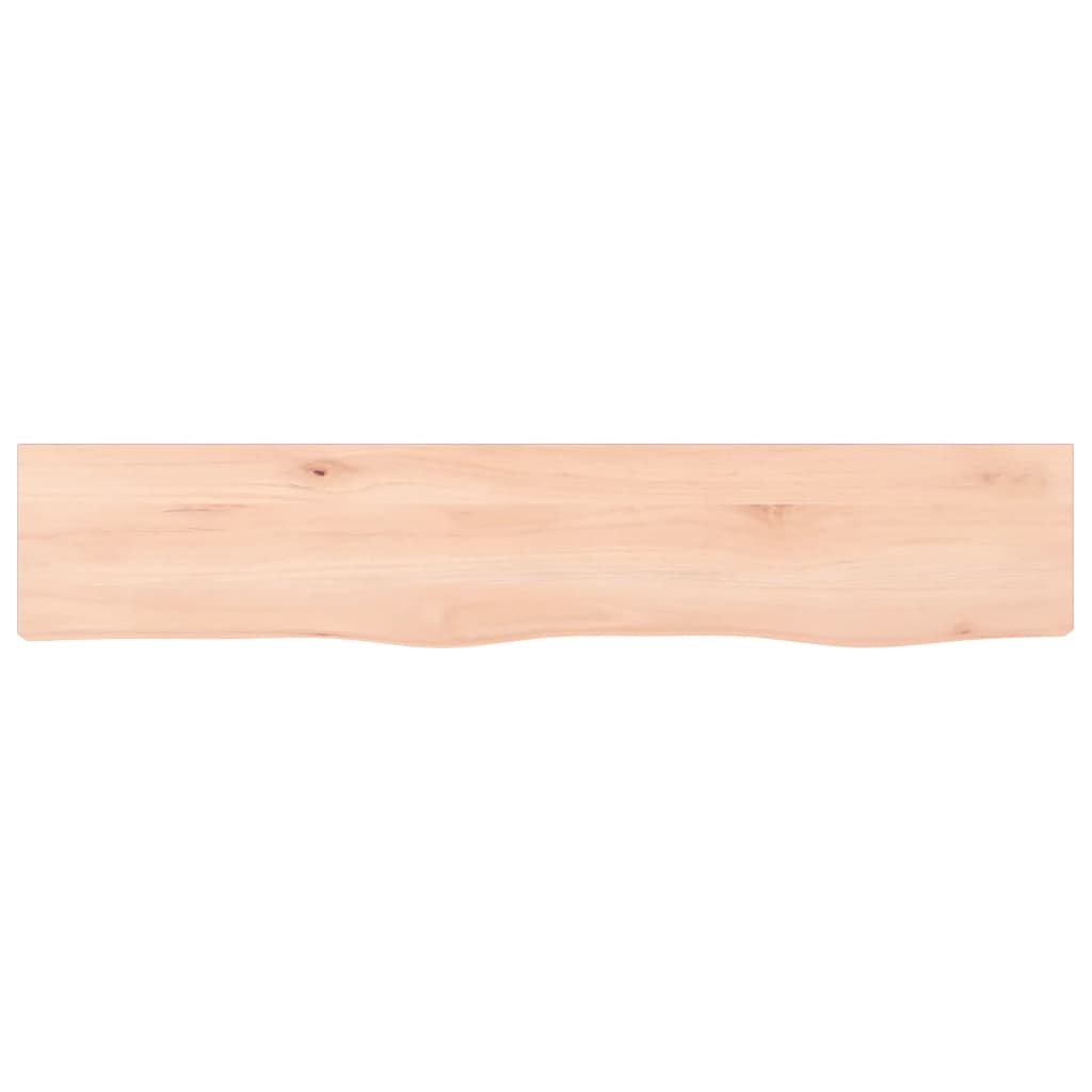 vidaXL Poliță de perete, 100x20x2 cm, lemn masiv de stejar netratat