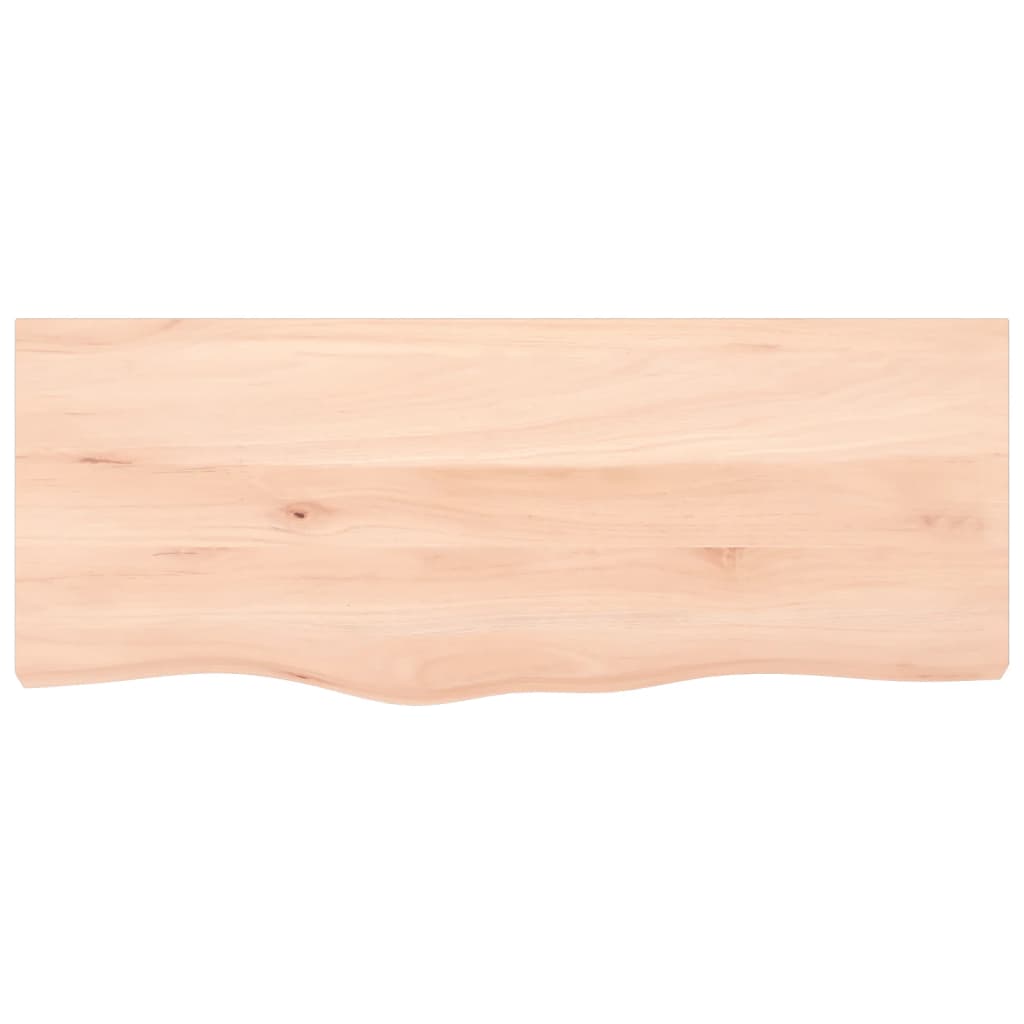 vidaXL Poliță de perete, 100x40x(2-6)cm, lemn masiv de stejar netratat