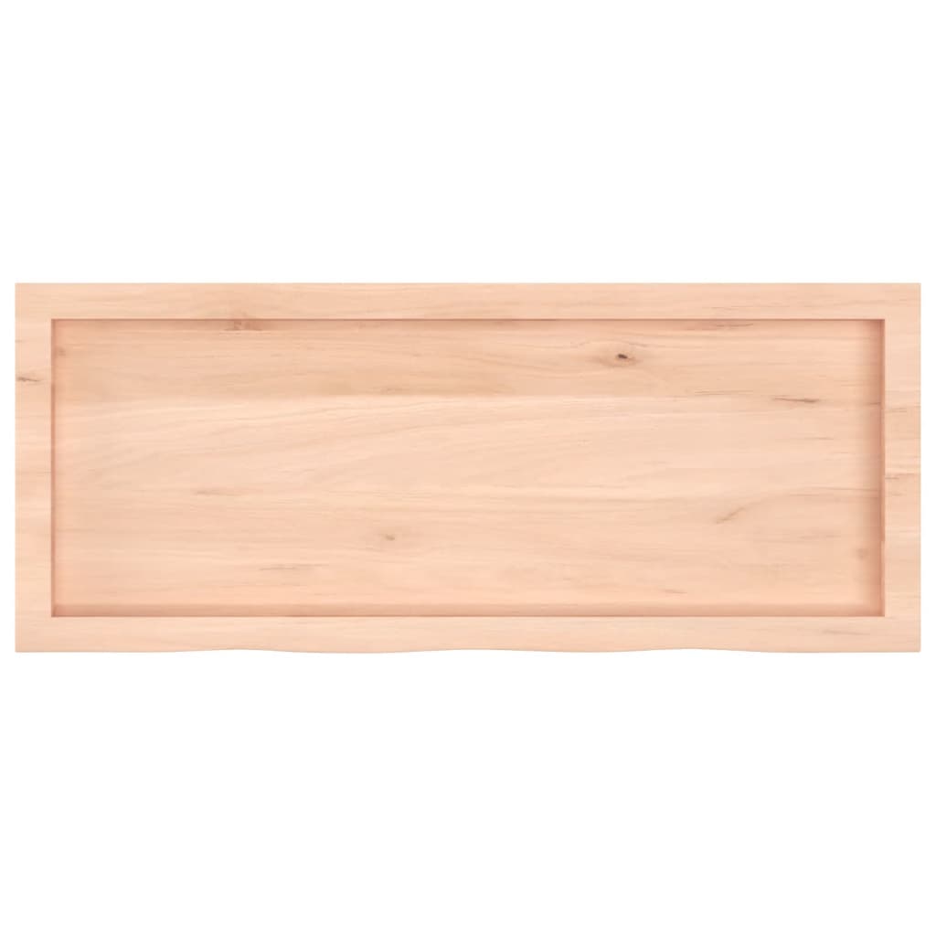 vidaXL Poliță de perete, 100x40x(2-6)cm, lemn masiv de stejar netratat
