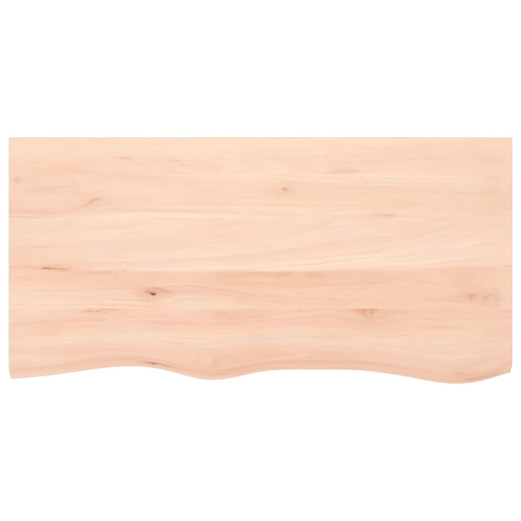 vidaXL Poliță de perete, 100x50x2 cm, lemn masiv de stejar netratat