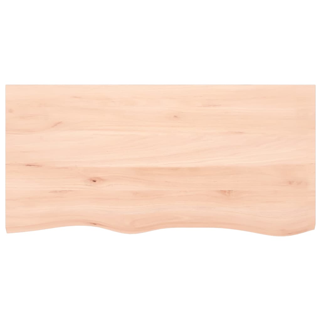 vidaXL Poliță de perete, 100x50x(2-4)cm, lemn masiv de stejar netratat vidaXL Poliță de perete, 100x50x(2-4)cm, lemn masiv de stejar netratat