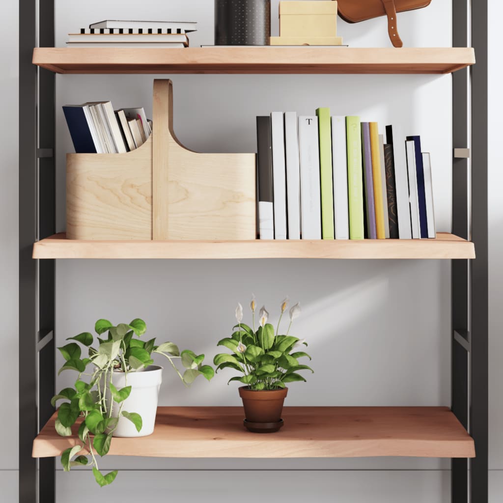 vidaXL Poliță de perete, 100x50x(2-4)cm, lemn masiv de stejar netratat vidaXL Poliță de perete, 100x50x(2-4)cm, lemn masiv de stejar netratat