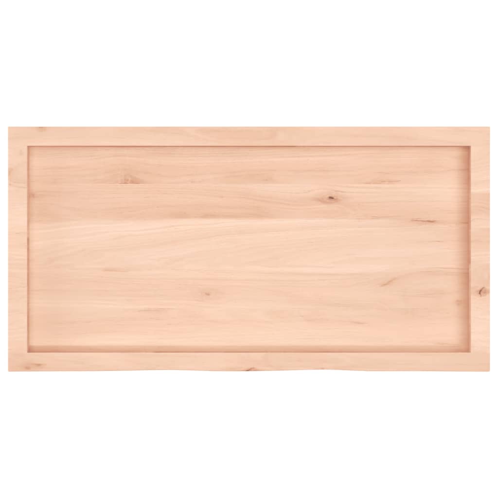 vidaXL Poliță de perete, 100x50x(2-6)cm, lemn masiv de stejar netratat vidaXL Poliță de perete, 100x50x(2-6)cm, lemn masiv de stejar netratat