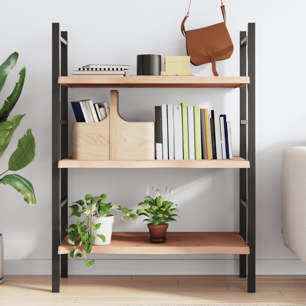 vidaXL Poliță de perete, 100x60x(2-4)cm, lemn masiv de stejar netratat vidaXL Poliță de perete, 100x60x(2-4)cm, lemn masiv de stejar netratat