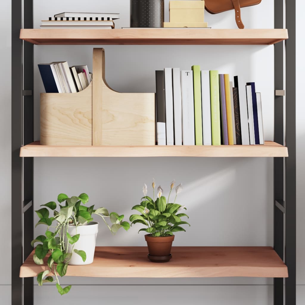 vidaXL Poliță de perete, 100x60x(2-4)cm, lemn masiv de stejar netratat vidaXL Poliță de perete, 100x60x(2-4)cm, lemn masiv de stejar netratat