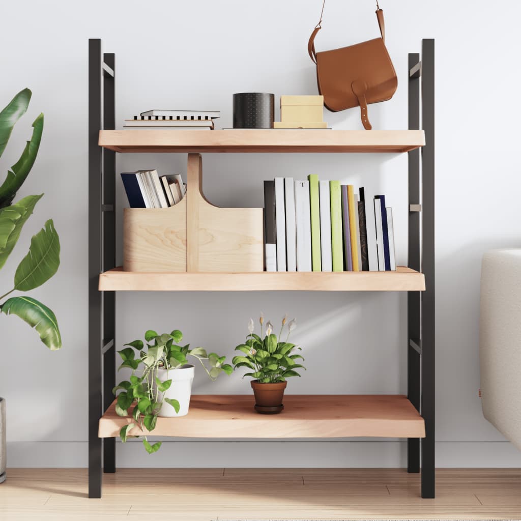 vidaXL Poliță de perete, 100x60x(2-6)cm, lemn masiv de stejar netratat
