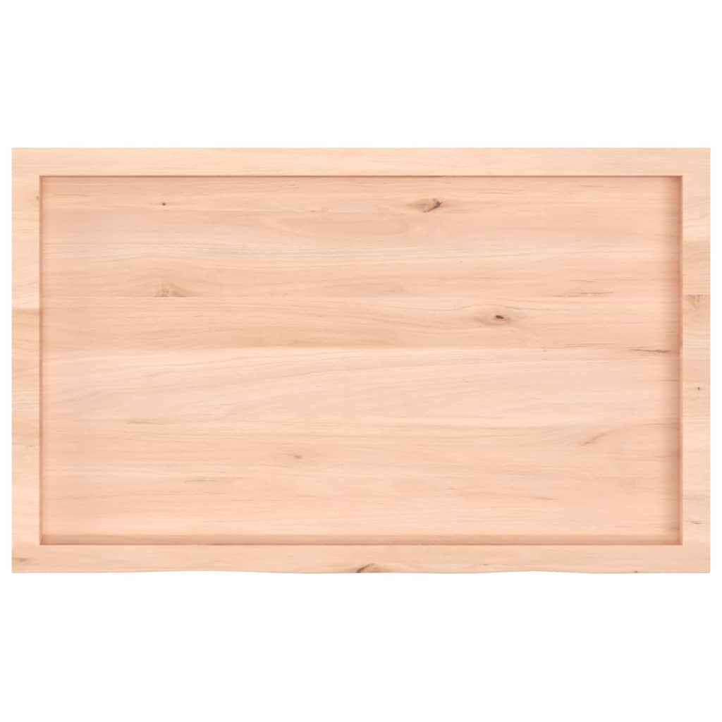 vidaXL Poliță de perete, 100x60x(2-6)cm, lemn masiv de stejar netratat
