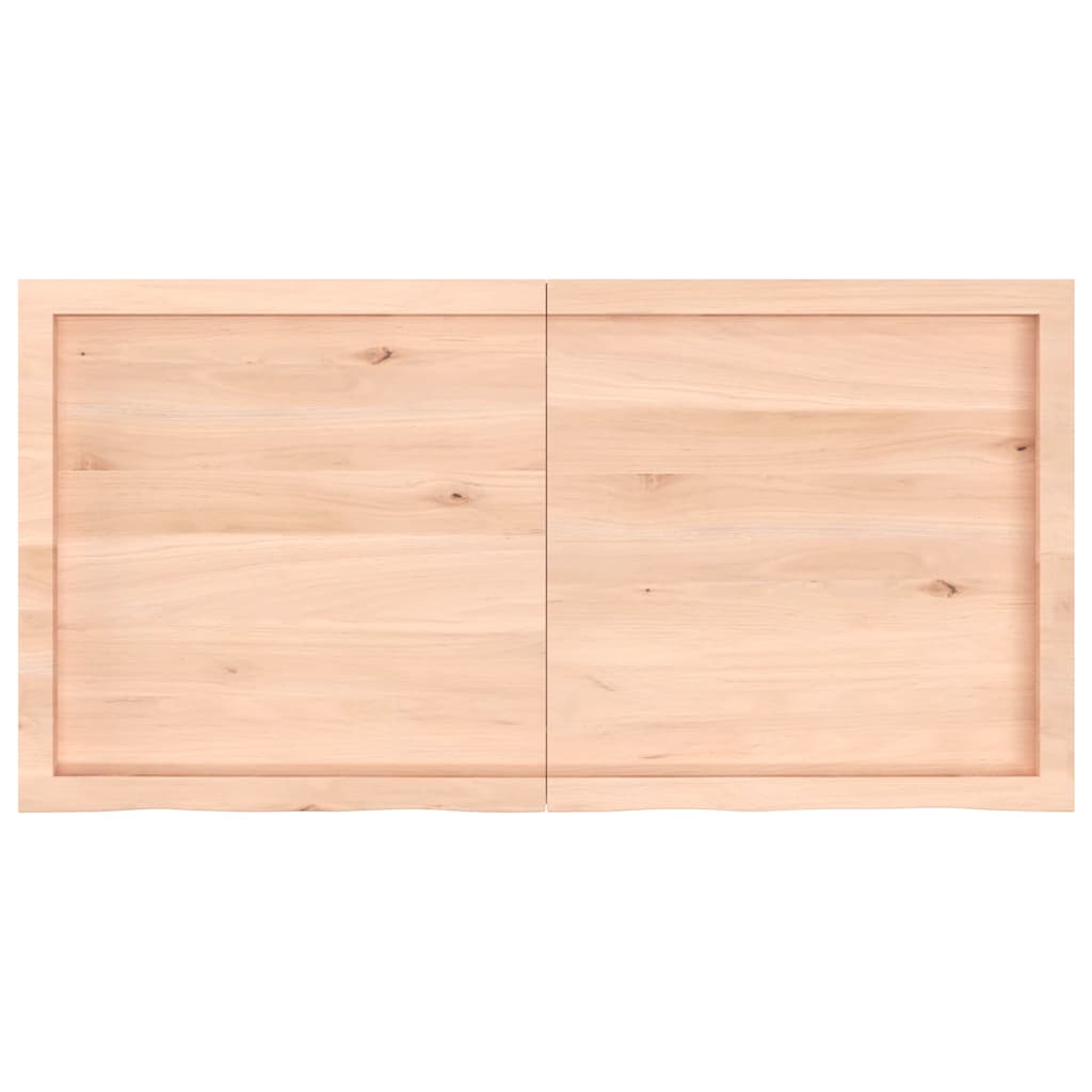 vidaXL Poliță de perete, 120x60x(2-6)cm, lemn masiv de stejar netratat