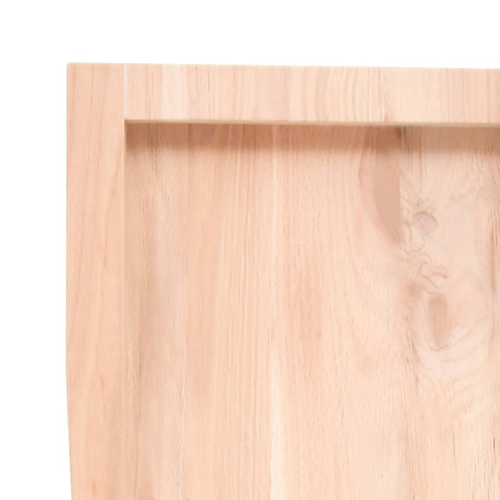vidaXL Poliță de perete, 120x60x(2-6)cm, lemn masiv de stejar netratat