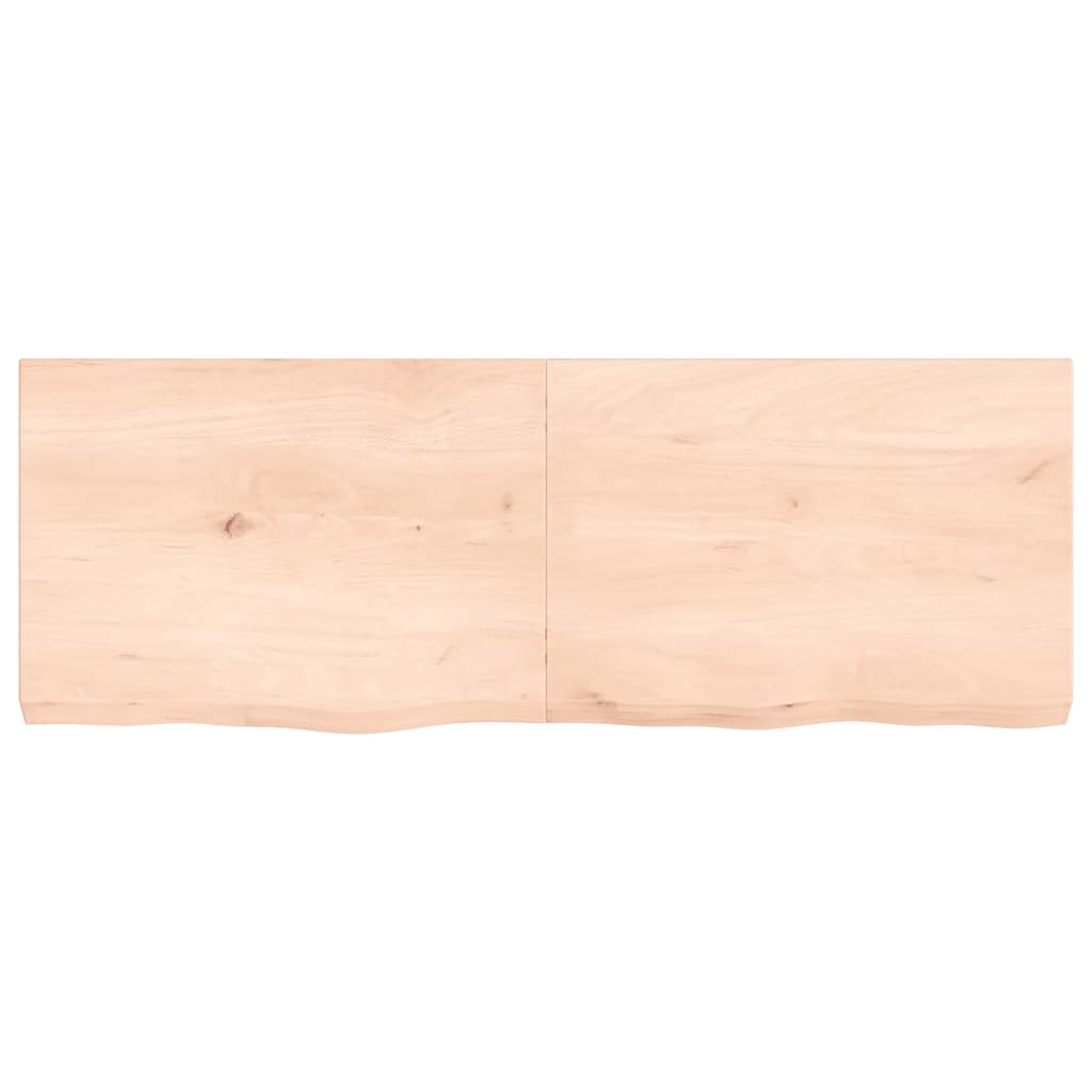 vidaXL Poliță de perete, 140x50x(2-6)cm, lemn masiv de stejar netratat vidaXL Poliță de perete, 140x50x(2-6)cm, lemn masiv de stejar netratat