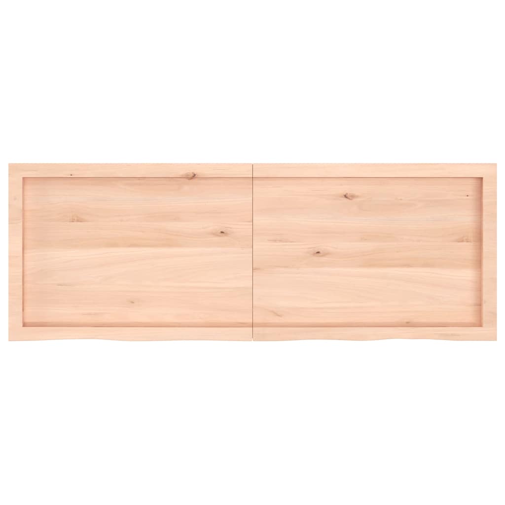 vidaXL Poliță de perete, 140x50x(2-6)cm, lemn masiv de stejar netratat vidaXL Poliță de perete, 140x50x(2-6)cm, lemn masiv de stejar netratat