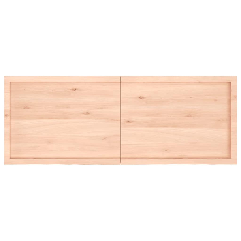 vidaXL Poliță de perete, 160x60x(2-4)cm, lemn masiv de stejar netratat vidaXL Poliță de perete, 160x60x(2-4)cm, lemn masiv de stejar netratat