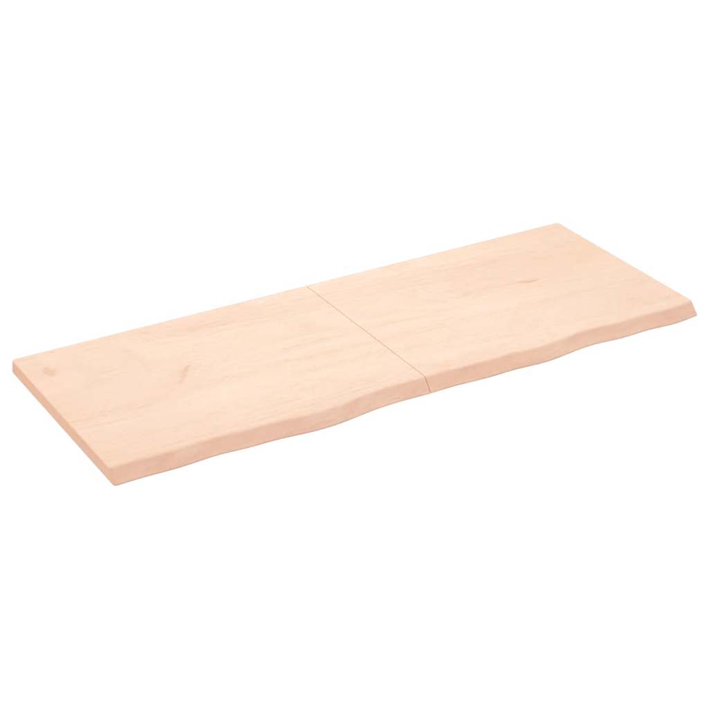 vidaXL Poliță de perete, 160x60x(2-4)cm, lemn masiv de stejar netratat vidaXL Poliță de perete, 160x60x(2-4)cm, lemn masiv de stejar netratat