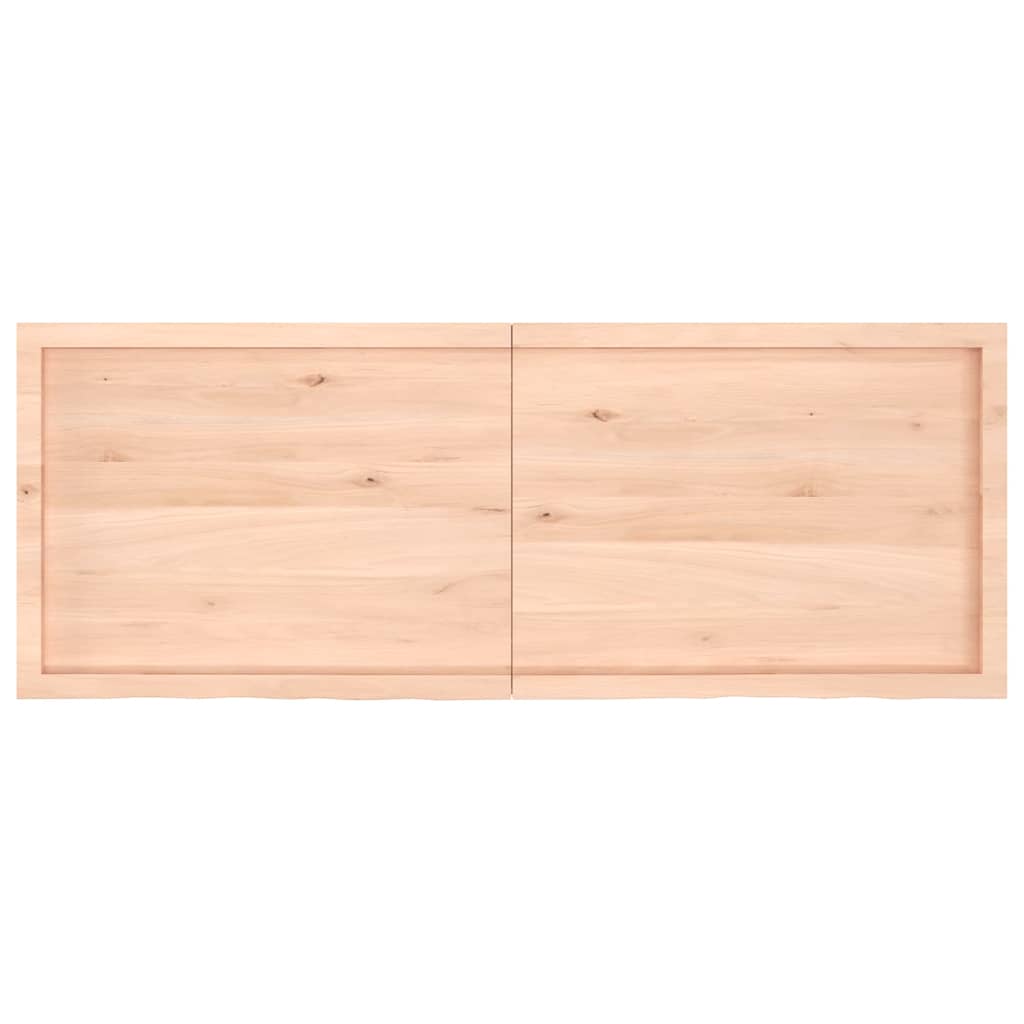 vidaXL Poliță de perete, 160x60x(2-6)cm, lemn masiv de stejar netratat