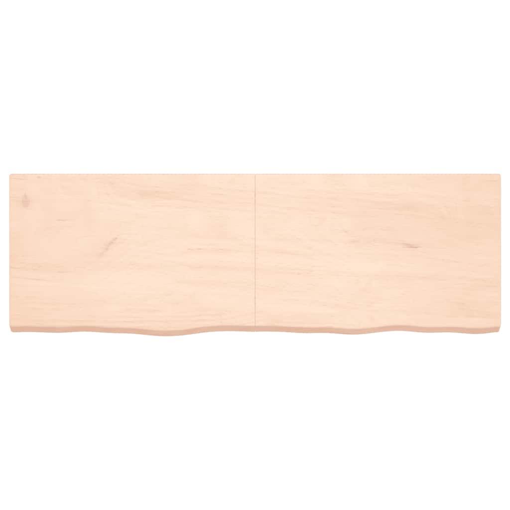 vidaXL Poliță de perete, 180x60x(2-6)cm, lemn masiv de stejar netratat vidaXL Poliță de perete, 180x60x(2-6)cm, lemn masiv de stejar netratat