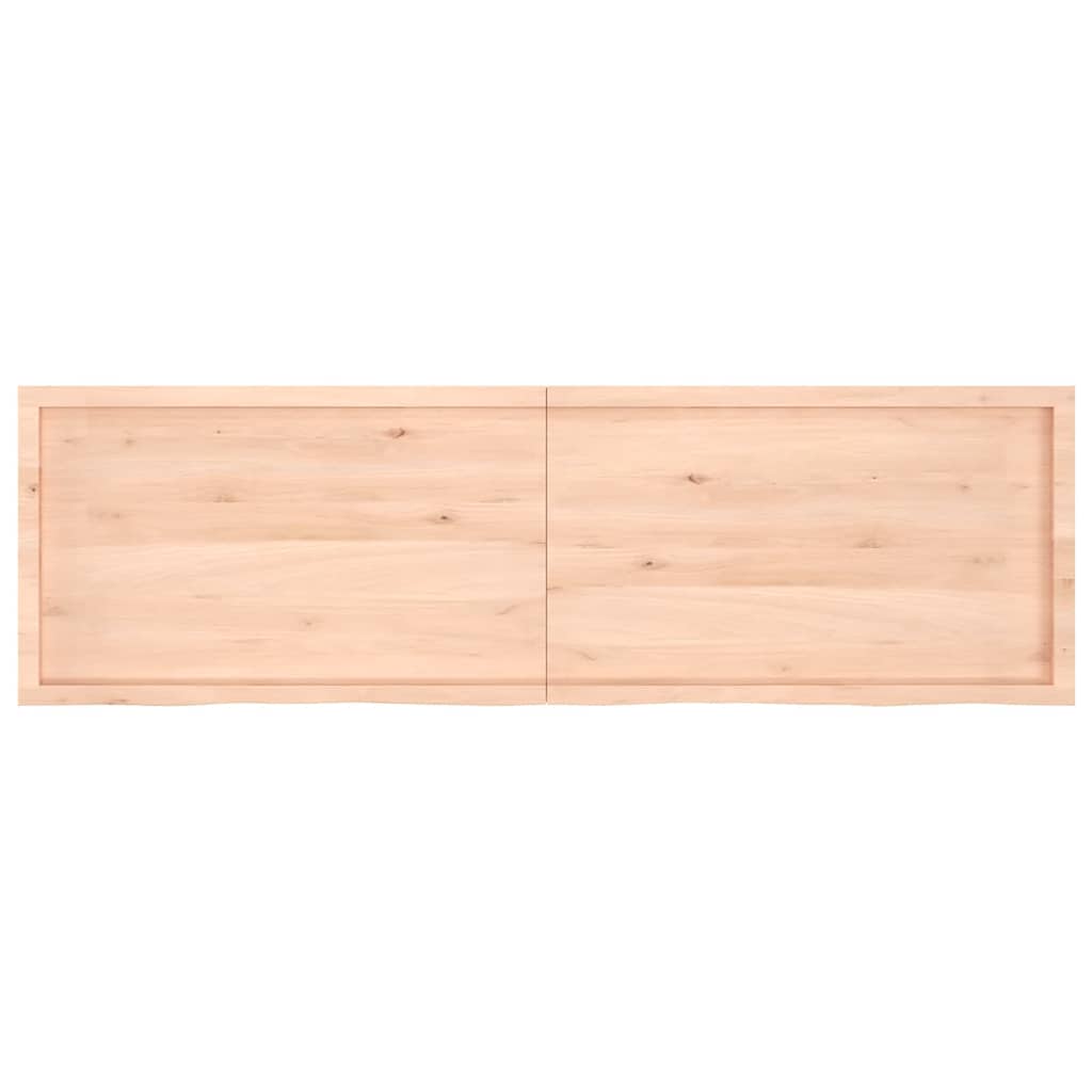 vidaXL Poliță de perete, 200x60x(2-4)cm, lemn masiv de stejar netratat vidaXL Poliță de perete, 200x60x(2-4)cm, lemn masiv de stejar netratat
