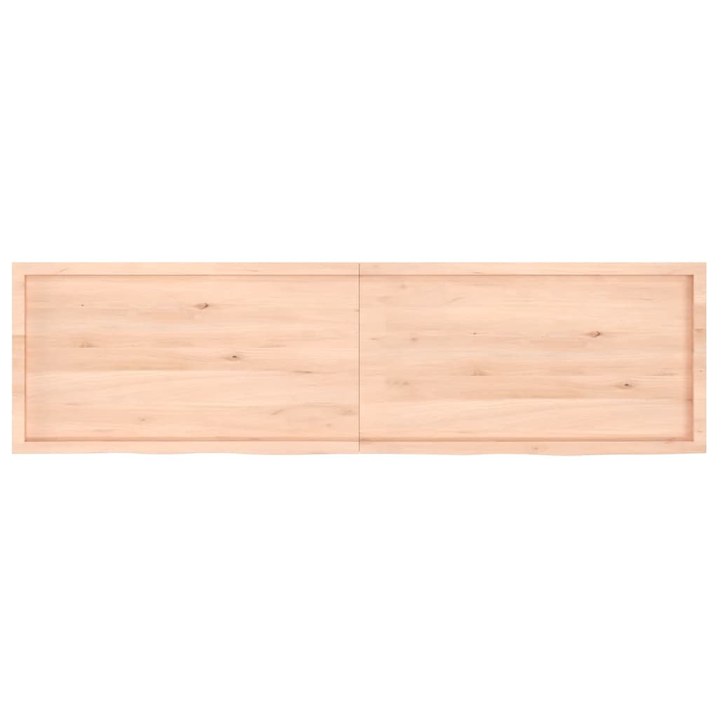vidaXL Poliță de perete, 220x60x(2-6)cm, lemn masiv de stejar netratat vidaXL Poliță de perete, 220x60x(2-6)cm, lemn masiv de stejar netratat