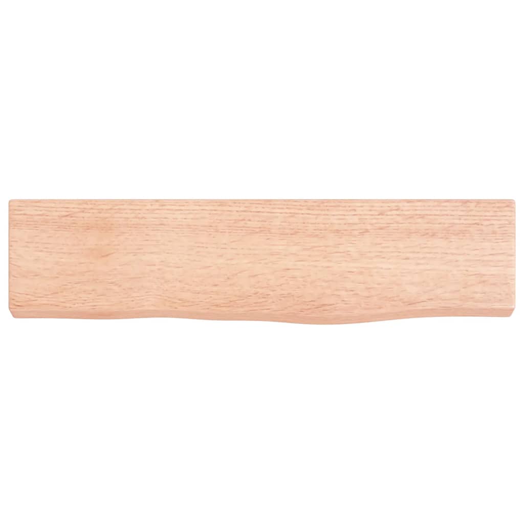vidaXL Poliță perete maro deschis 40x10x2 cm lemn masiv stejar tratat vidaXL Poliță perete maro deschis 40x10x2 cm lemn masiv stejar tratat
