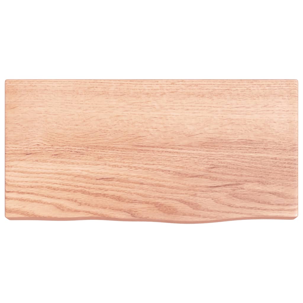 vidaXL Poliță perete maro deschis 40x20x4 cm lemn masiv stejar tratat vidaXL Poliță perete maro deschis 40x20x4 cm lemn masiv stejar tratat