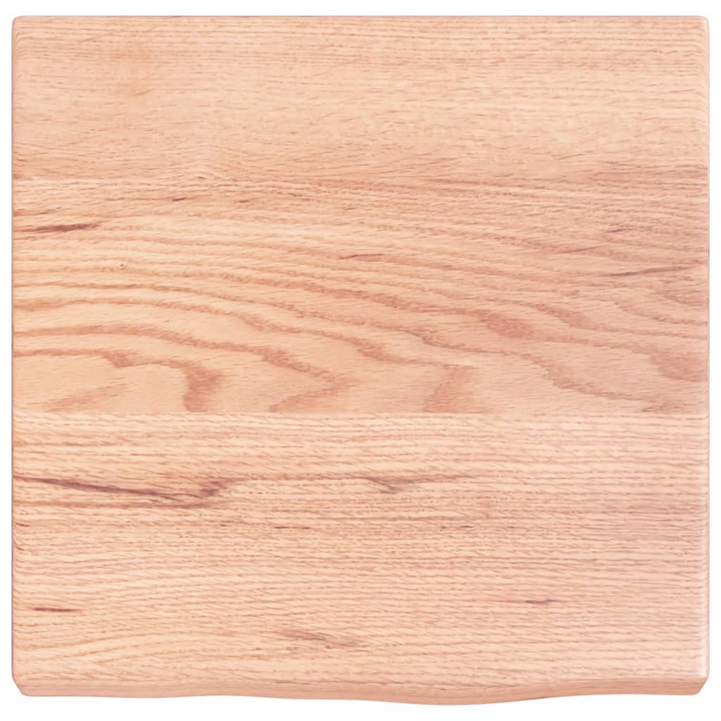 vidaXL Raft de perete maro deschis 40x40x(2-4) cm lemn stejar tratat