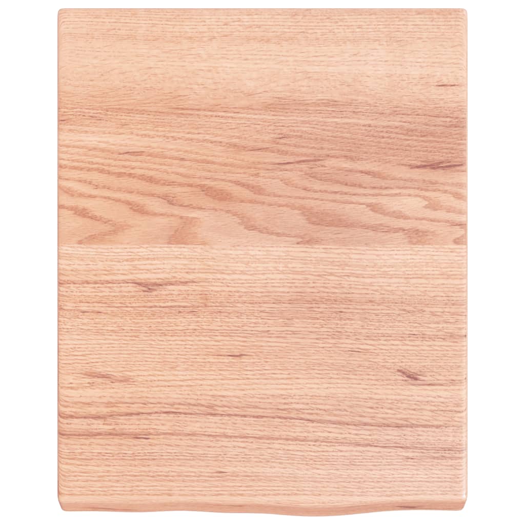 vidaXL Raft de perete maro deschis 40x50x(2-4) cm lemn stejar tratat