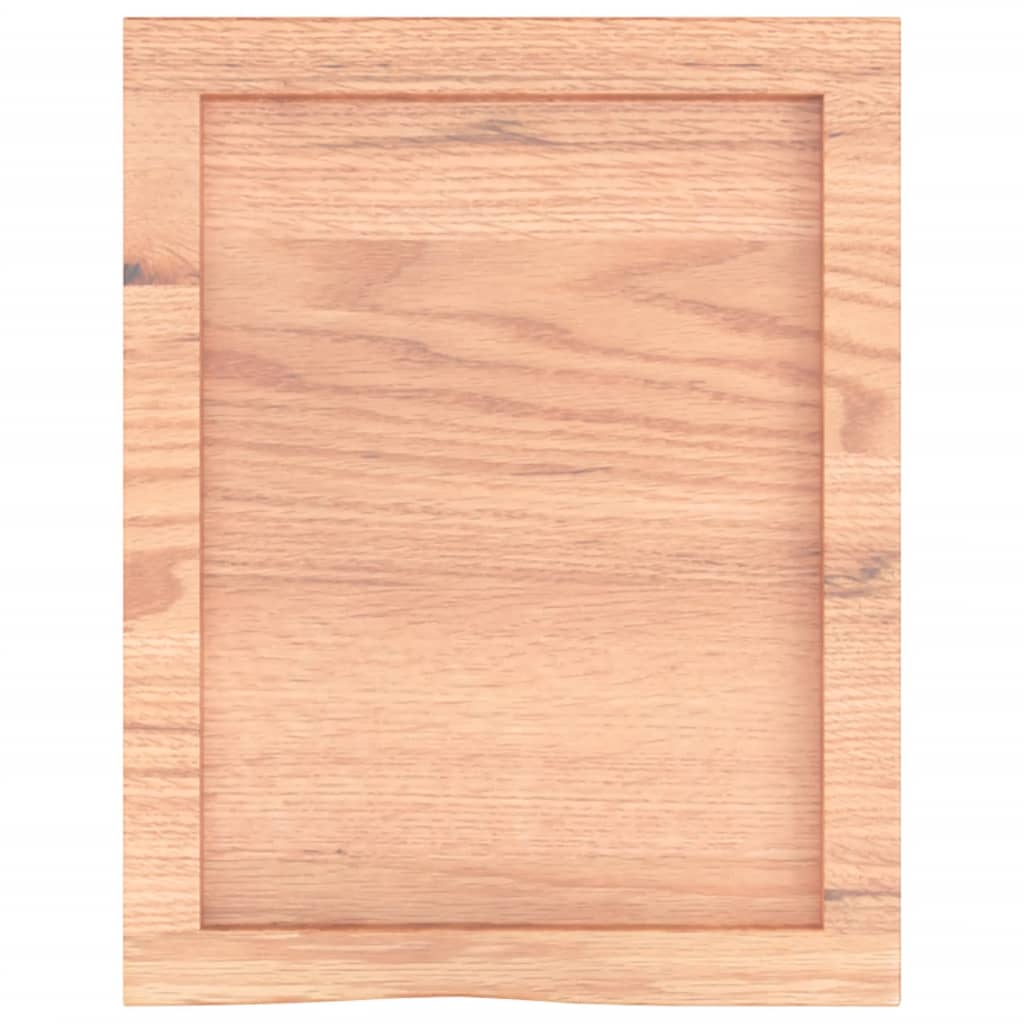 vidaXL Raft de perete maro deschis 40x50x(2-4) cm lemn stejar tratat
