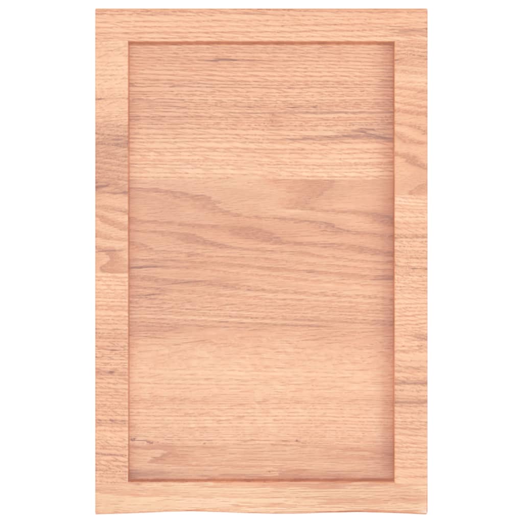 vidaXL Raft de perete maro deschis 40x60x(2-6) cm lemn stejar tratat