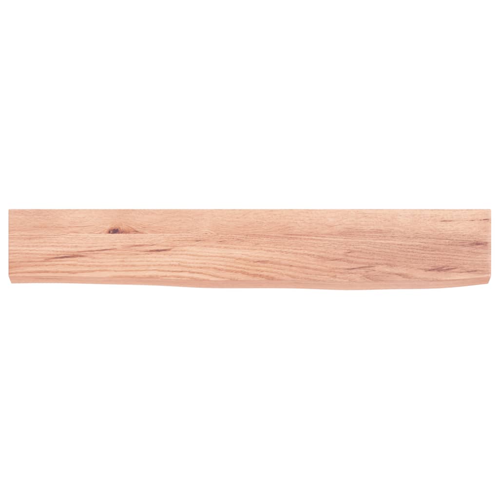 vidaXL Poliță perete maro deschis 60x10x2 cm lemn masiv stejar tratat