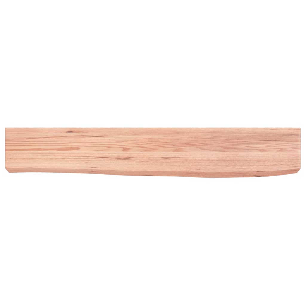 vidaXL Poliță perete maro deschis 60x10x6 cm lemn masiv stejar tratat vidaXL Poliță perete maro deschis 60x10x6 cm lemn masiv stejar tratat