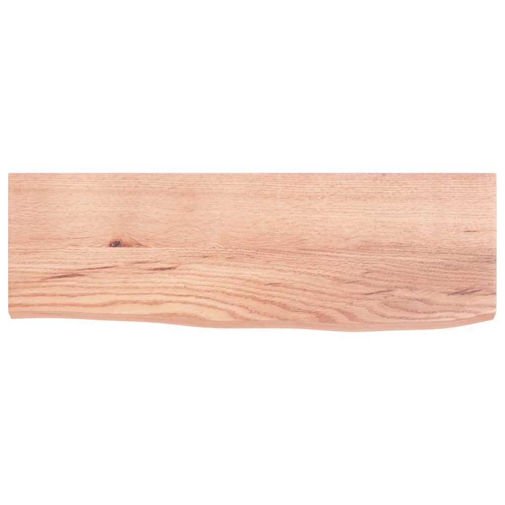 vidaXL Poliță perete maro deschis 60x20x2 cm lemn masiv stejar tratat vidaXL Poliță perete maro deschis 60x20x2 cm lemn masiv stejar tratat