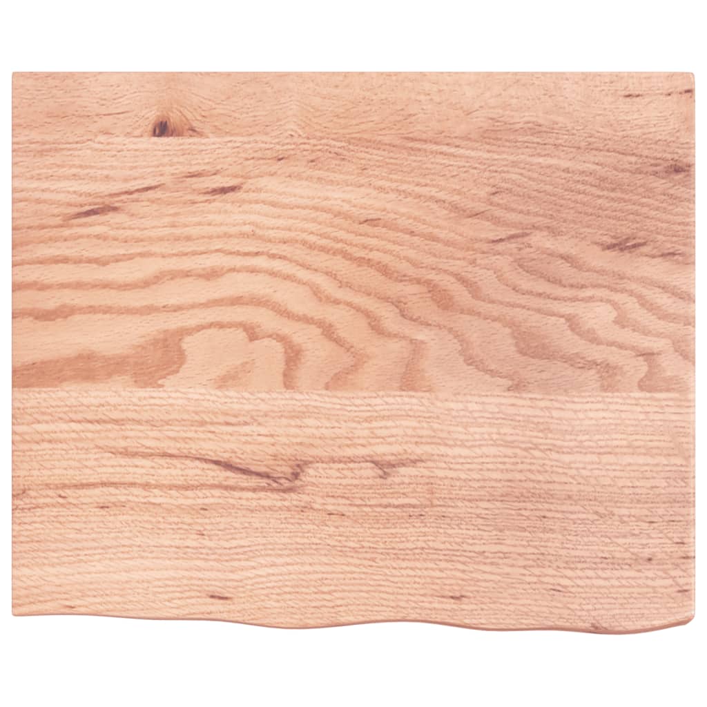 vidaXL Raft de perete maro deschis 60x50x(2-6) cm lemn stejar tratat