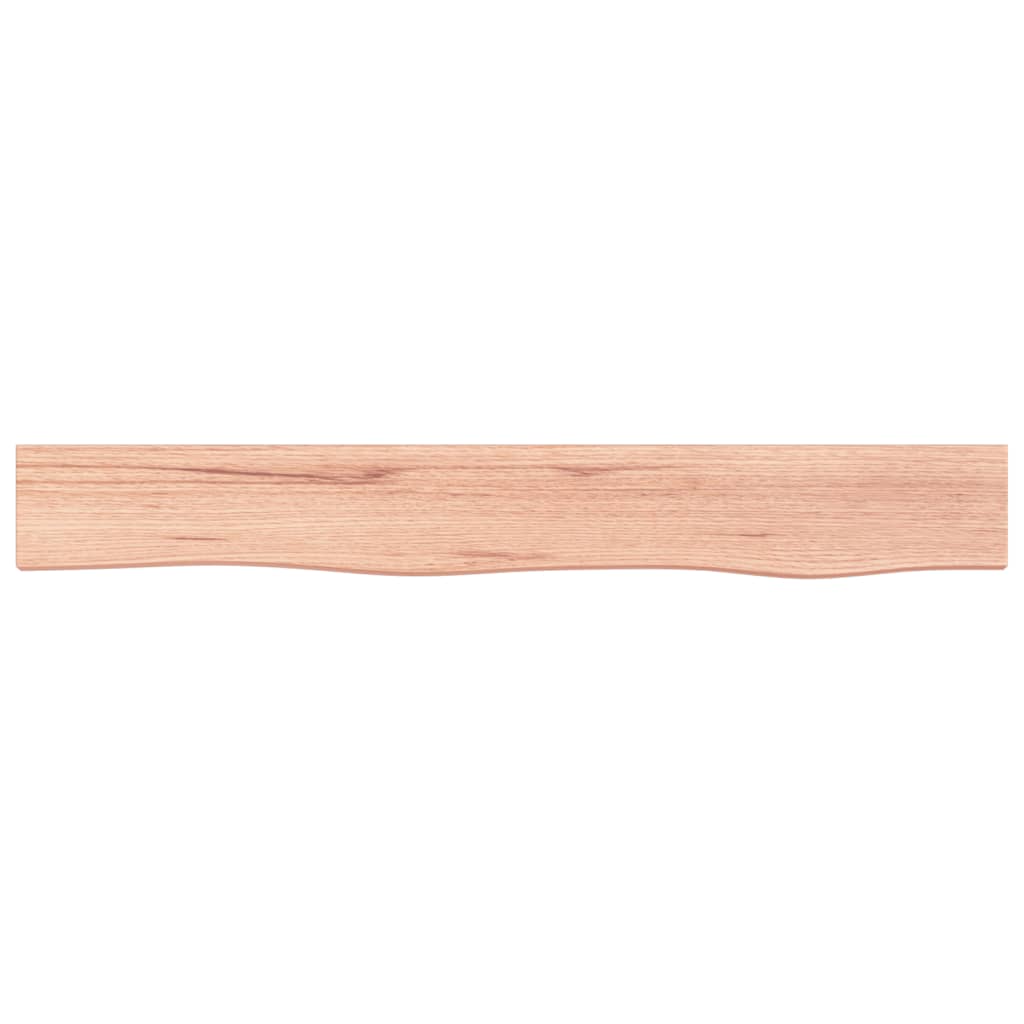 vidaXL Poliță perete maro deschis 80x10x2 cm lemn masiv stejar tratat