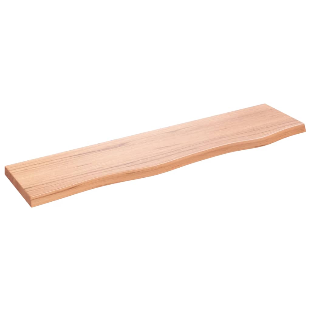 vidaXL Poliță perete maro deschis 80x20x2 cm lemn masiv stejar tratat vidaXL Poliță perete maro deschis 80x20x2 cm lemn masiv stejar tratat