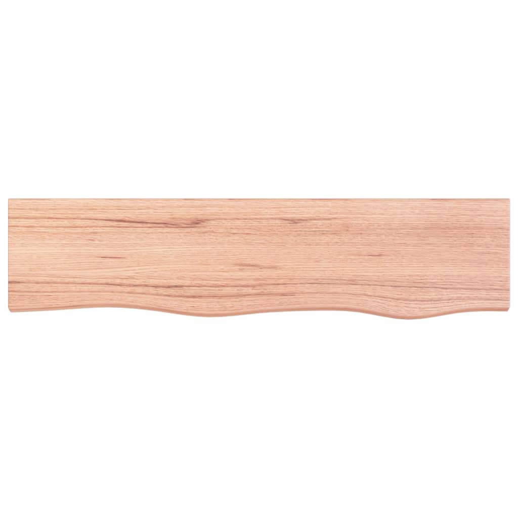 vidaXL Poliță perete maro deschis 80x20x6 cm lemn masiv stejar tratat
