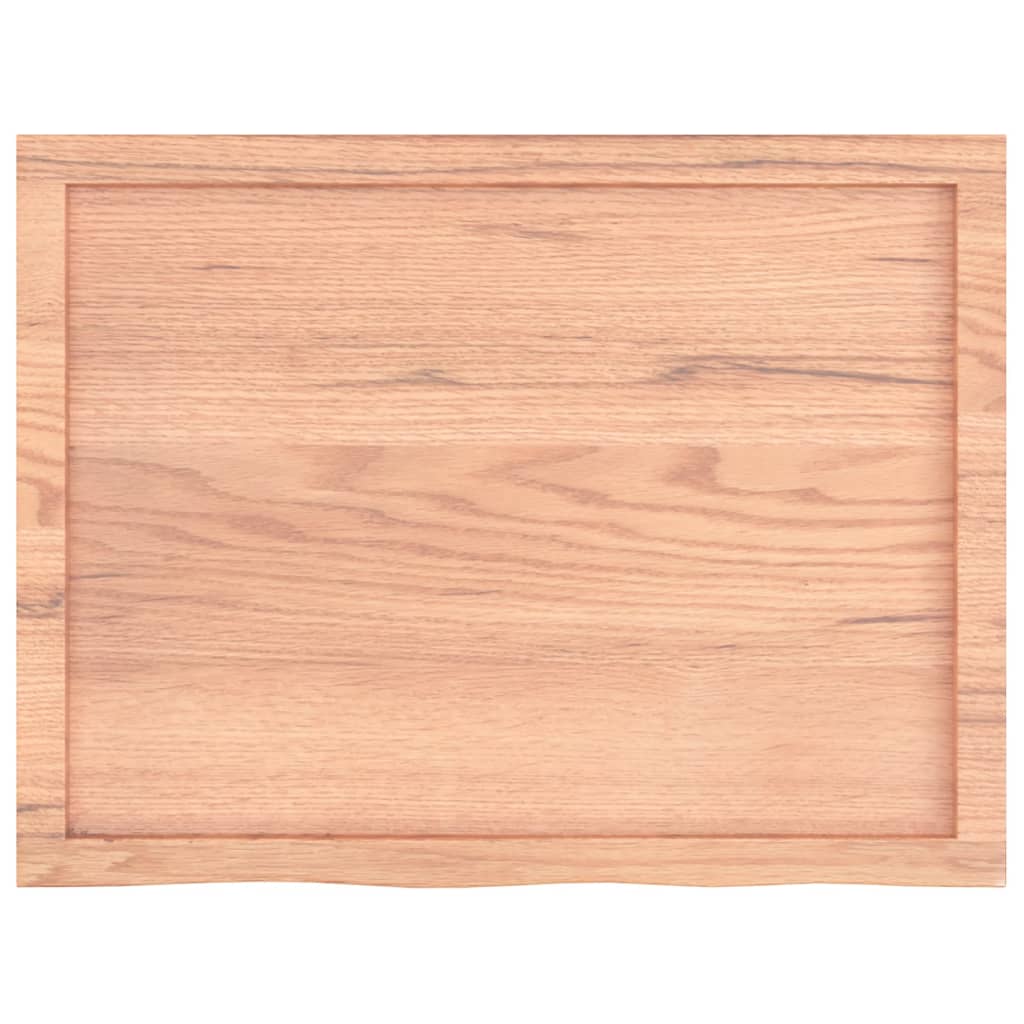 vidaXL Raft de perete maro deschis 80x60x(2-6) cm lemn stejar tratat vidaXL Raft de perete maro deschis 80x60x(2-6) cm lemn stejar tratat