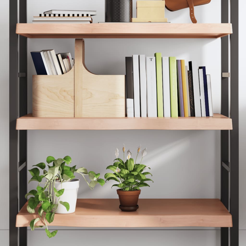 vidaXL Raft de perete maro deschis 80x60x(2-6) cm lemn stejar tratat vidaXL Raft de perete maro deschis 80x60x(2-6) cm lemn stejar tratat