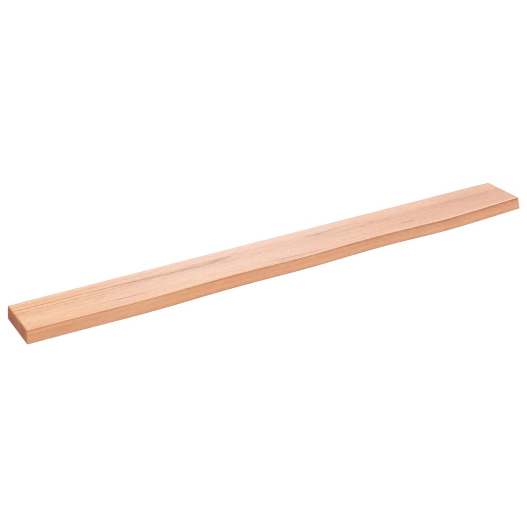 vidaXL Poliță perete maro deschis 100x10x2 cm lemn masiv stejar tratat