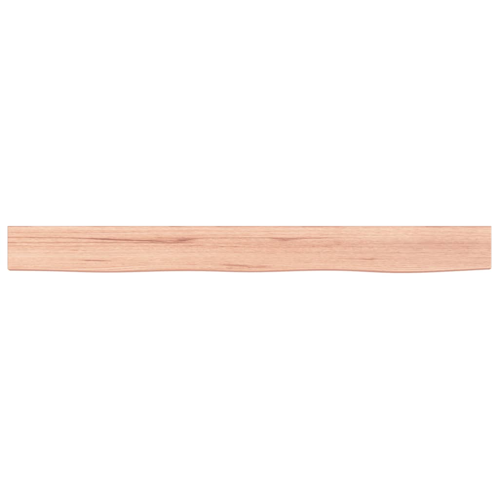 vidaXL Poliță perete maro deschis 100x10x4 cm lemn masiv stejar tratat