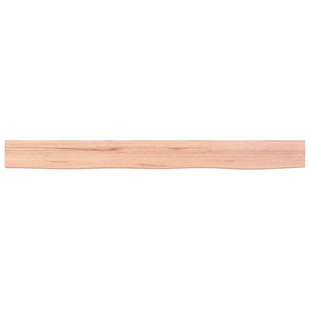 vidaXL Poliță perete maro deschis 100x10x6 cm lemn masiv stejar tratat