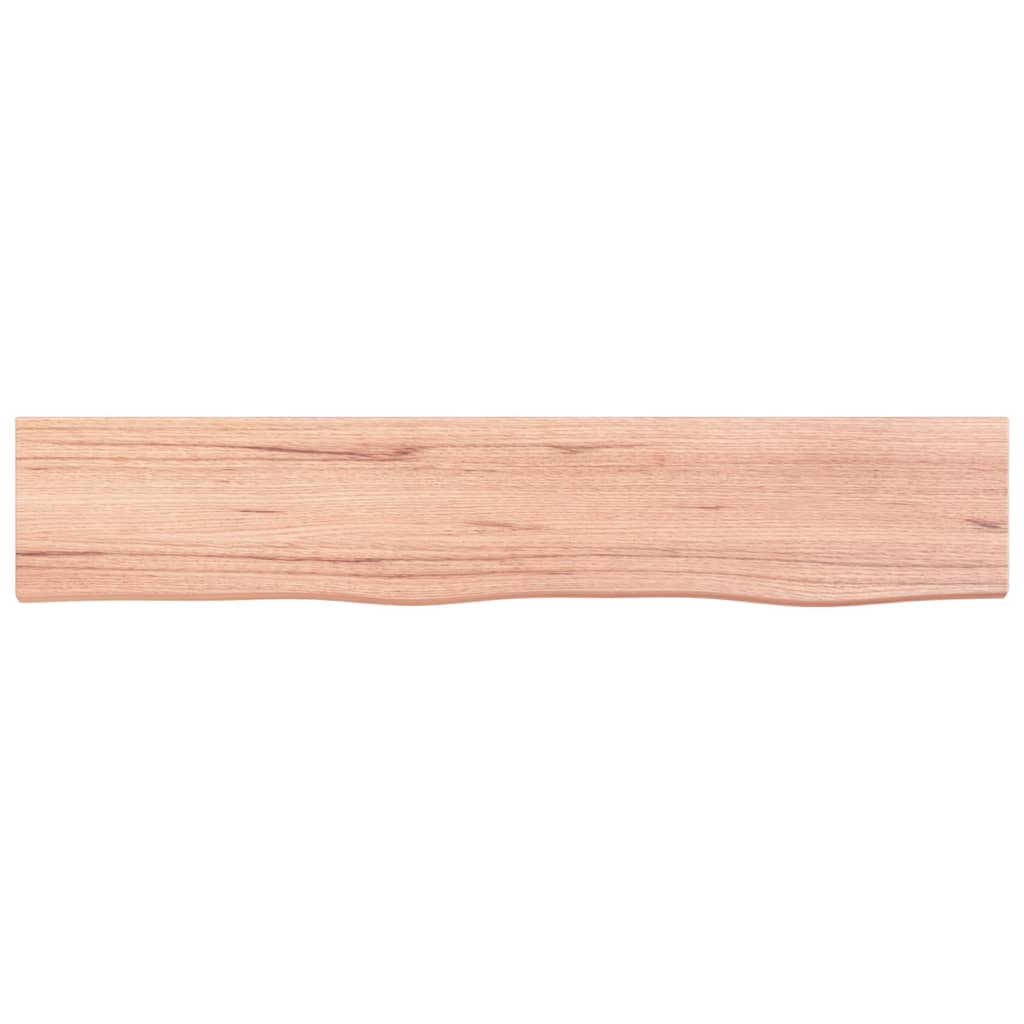 vidaXL Poliță perete maro deschis 100x20x4 cm lemn masiv stejar tratat