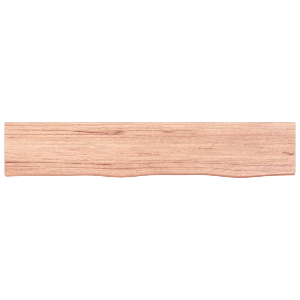vidaXL Poliță perete maro deschis 100x20x6 cm lemn masiv stejar tratat