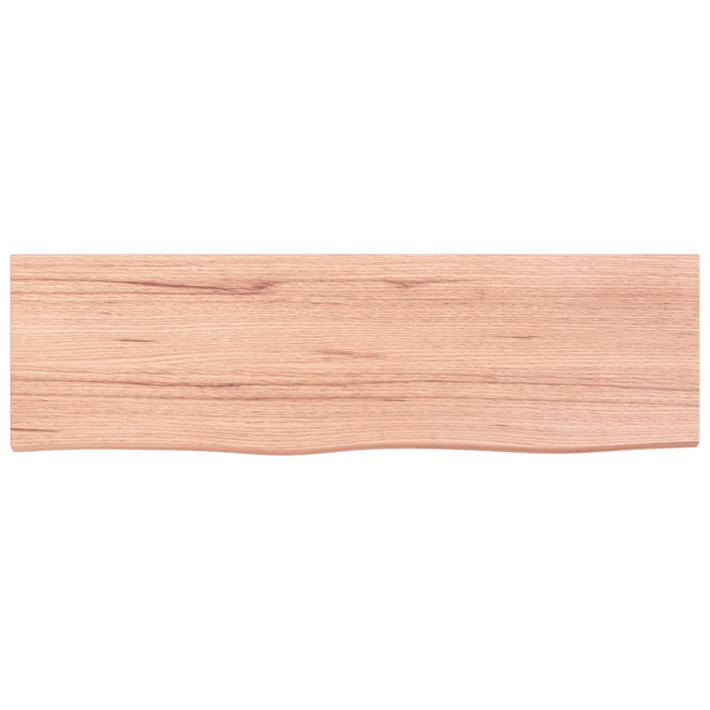 vidaXL Raft de perete maro deschis 100x30x(2-4) cm lemn stejar tratat
