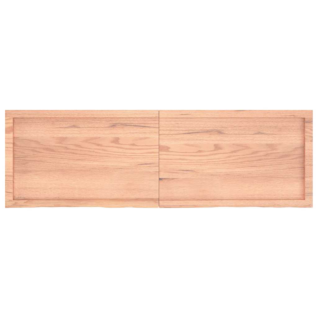 vidaXL Raft de perete maro deschis 160x50x(2-4) cm lemn stejar tratat