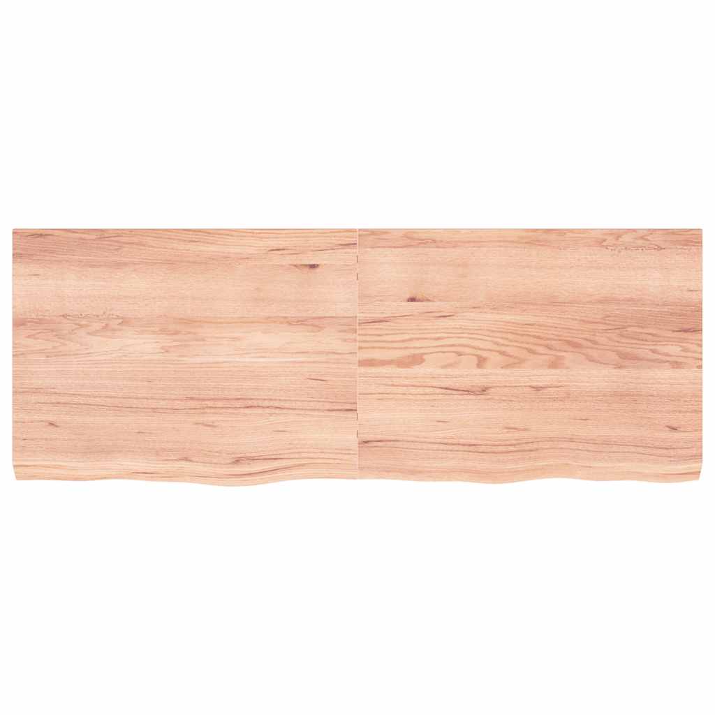 vidaXL Raft de perete maro deschis 160x60x(2-6) cm lemn stejar tratat