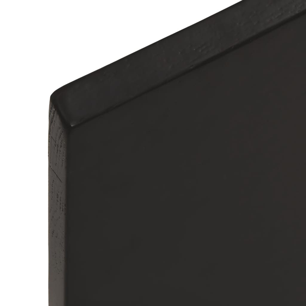vidaXL Raft de perete maro închis 40x20x2 cm lemn masiv stejar tratat