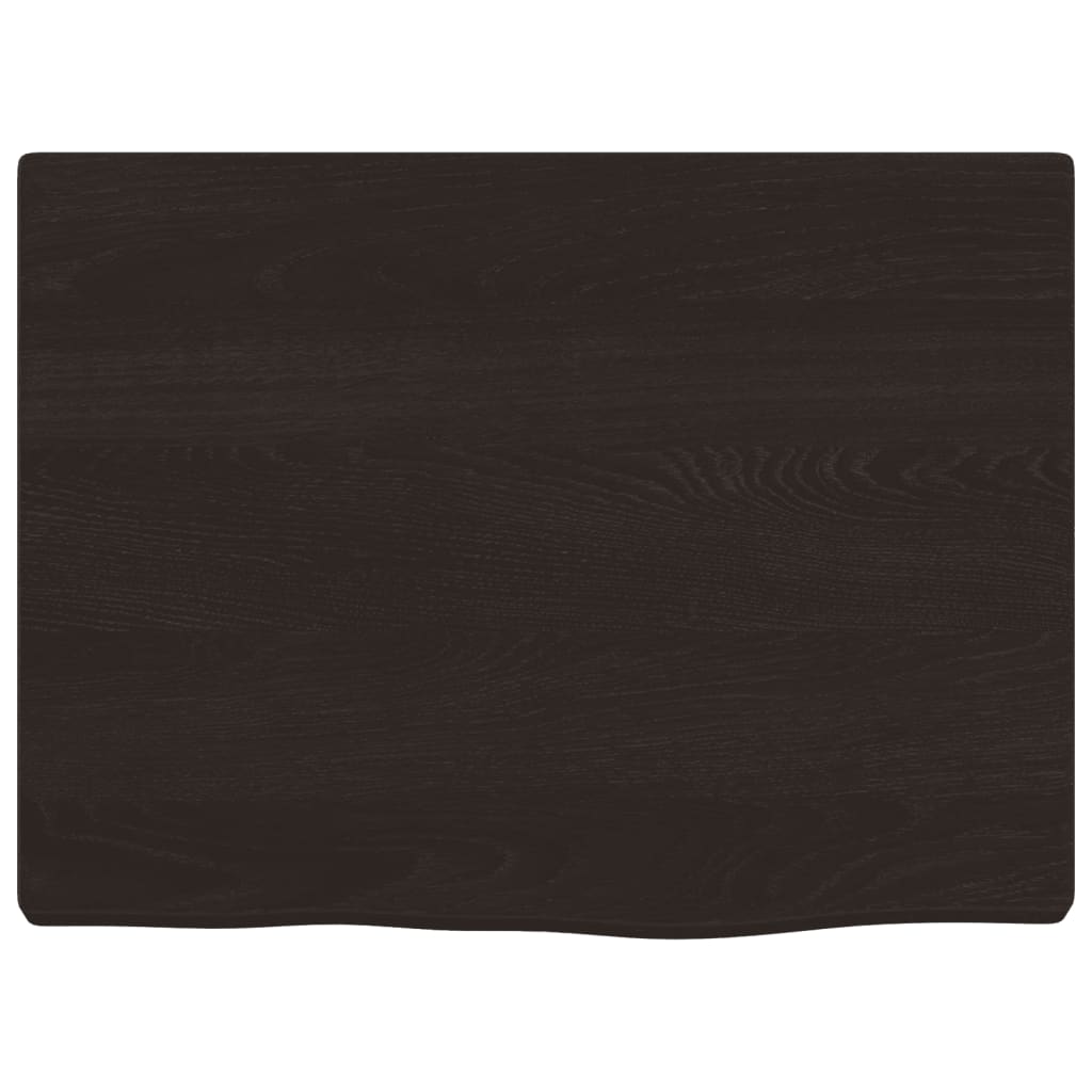 vidaXL Raft de perete maro închis 40x30x2 cm lemn masiv stejar tratat