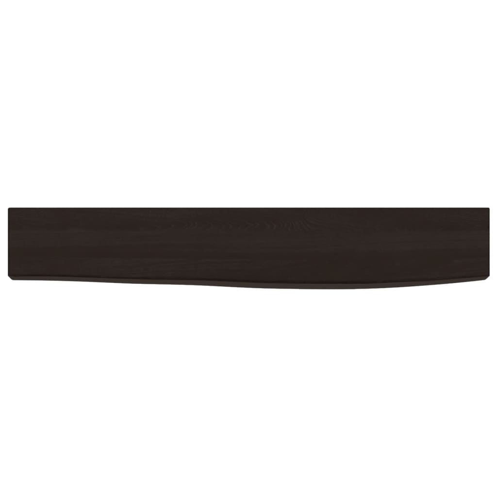 vidaXL Raft de perete maro închis 60x10x4 cm lemn masiv stejar tratat