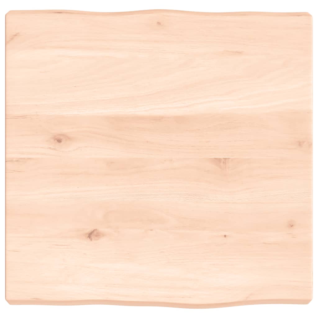 vidaXL Blat masă 40x40x(2-4) cm lemn stejar netratat contur organic